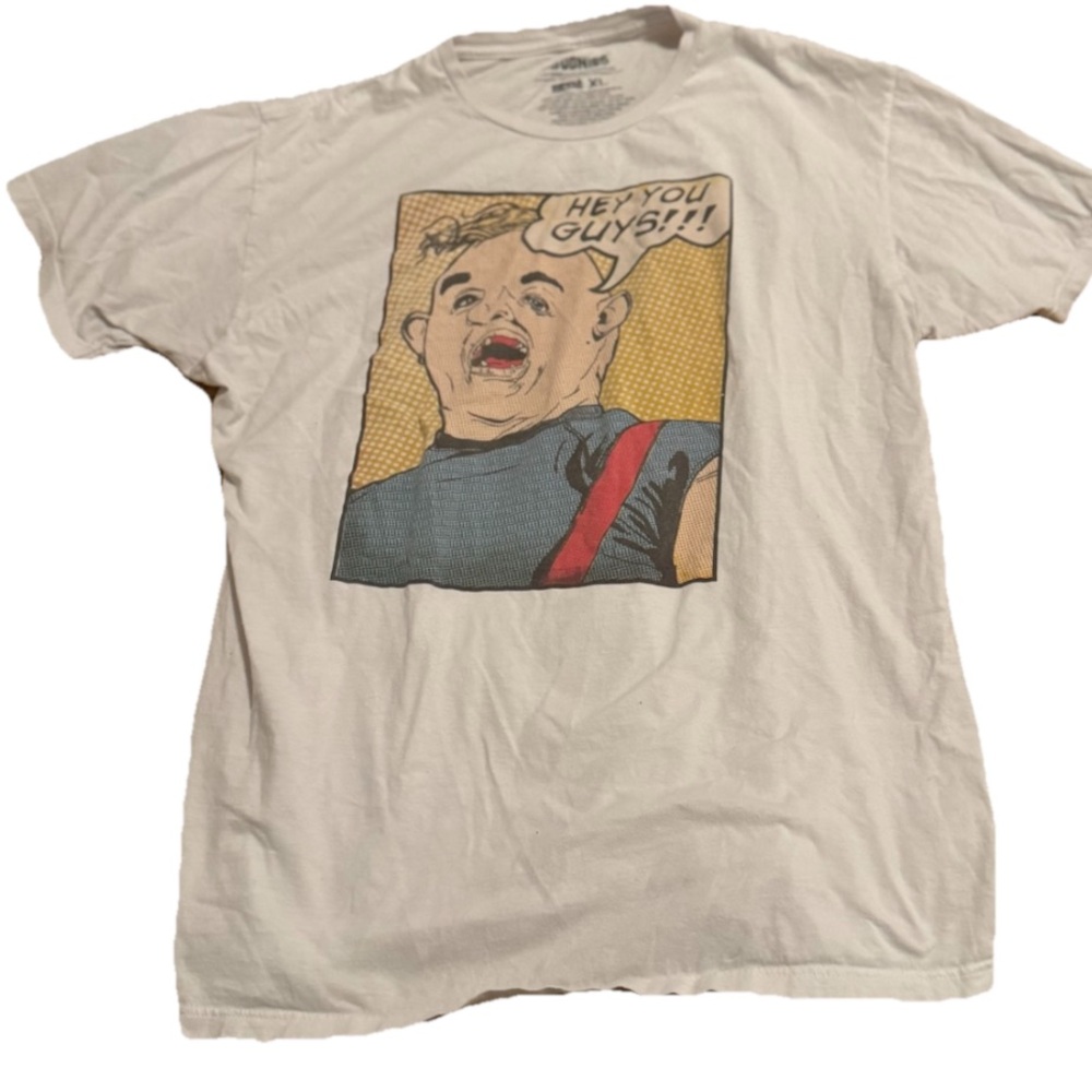 The Goonies Mens Goonies Sloth Pop Art T-Shirt "hey you guys" XL shirt top